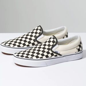 checkerboard slip on